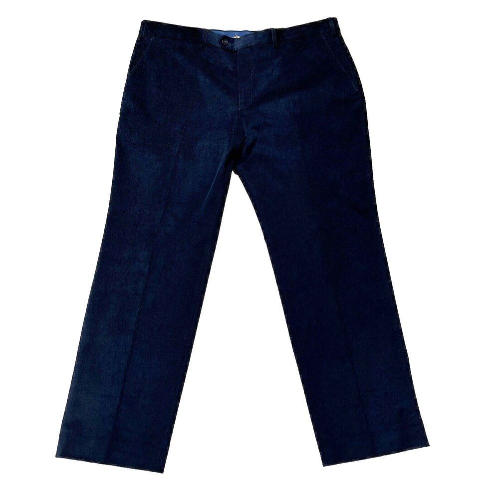 Lauren Ralph Lauren Pants Mens 40x30 Blue Corduroy Dewhurst Flat Front